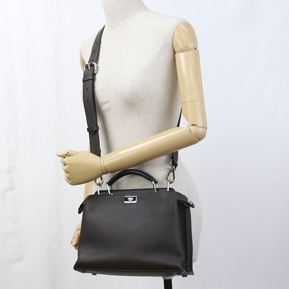 FENDI handbag 7VA506 Mini Essential Peekaboo women's brown - Picture 8 of 8